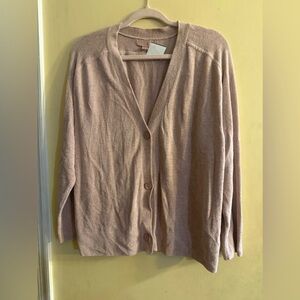 Barefoot Dreams Cozy-Chic lite button front cardigan, size Large
